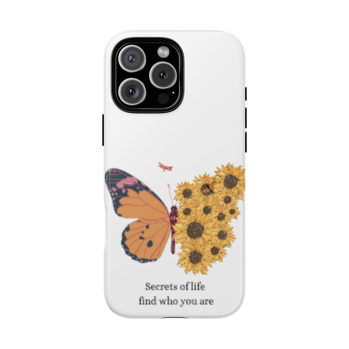 Butterfly & Sunflower Phone Case - "Secrets of Life" Design