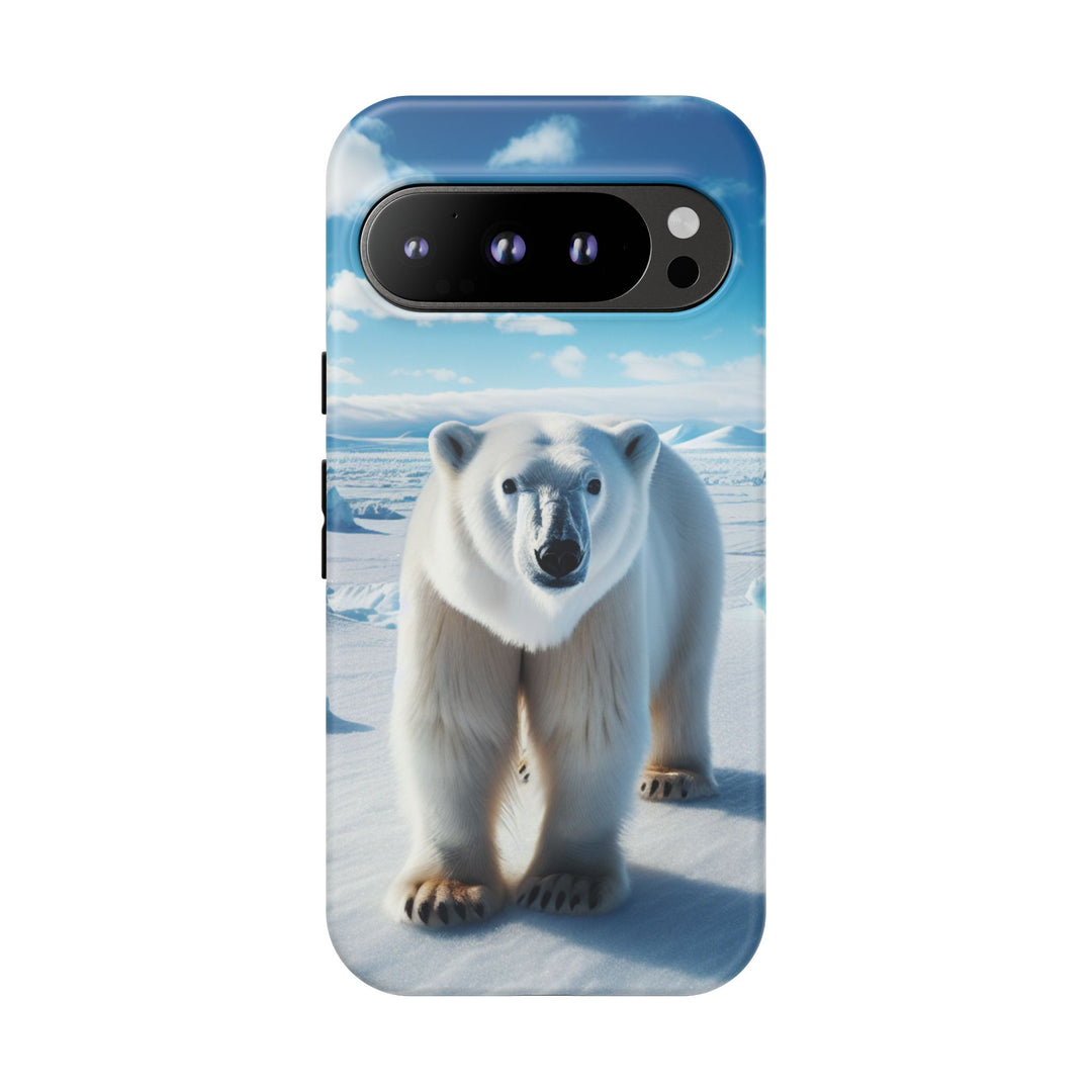 Polar Bear Tough Phone Case - Durable Protector with Arctic Design