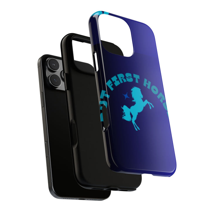 But First Horses Phone Case – Durable Tough Case for Horse Lovers