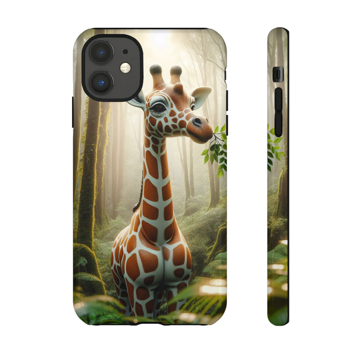 Giraffe Tough Phone Case - Cute Animal Design for Nature Lovers