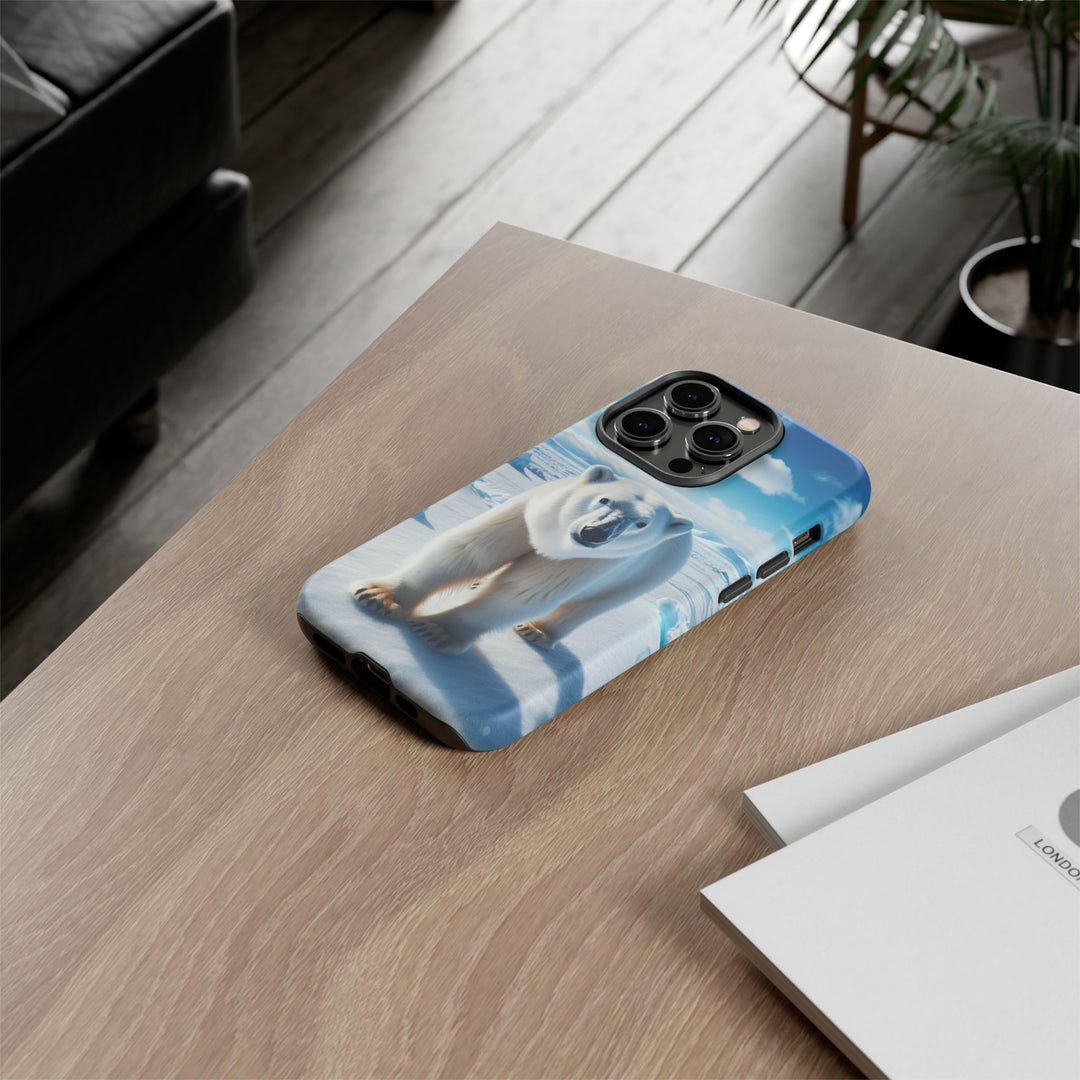 Polar Bear Tough Phone Case - Durable Protector with Arctic Design