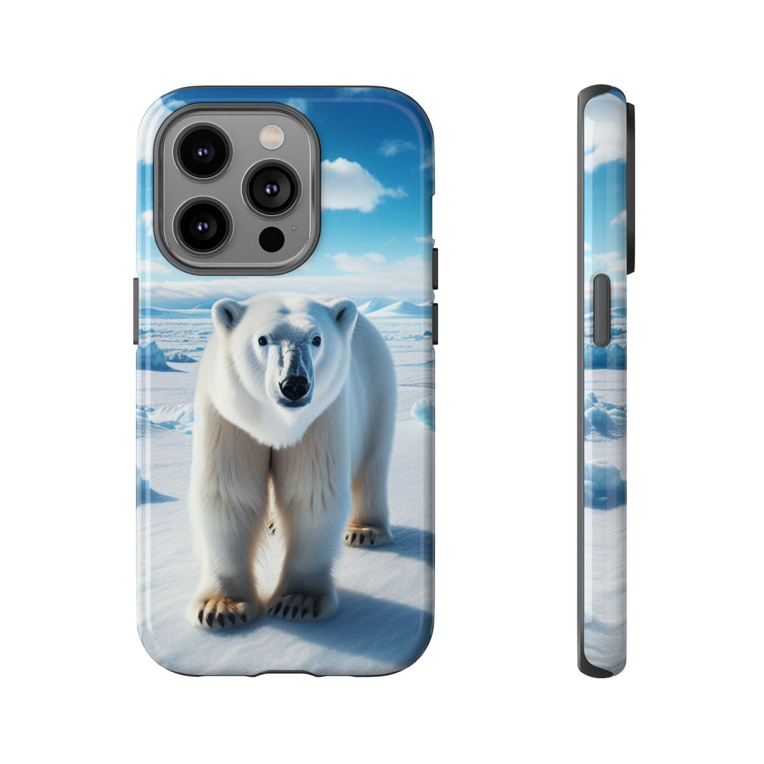 Polar Bear Tough Phone Case - Durable Protector with Arctic Design