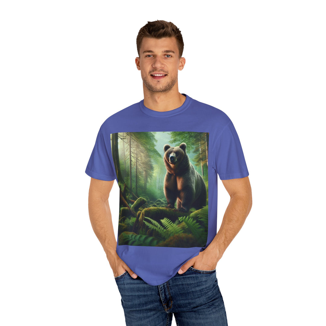 Nature-Inspired Unisex Bear Graphic Tee - Ideal for Outdoor Enthusiasts