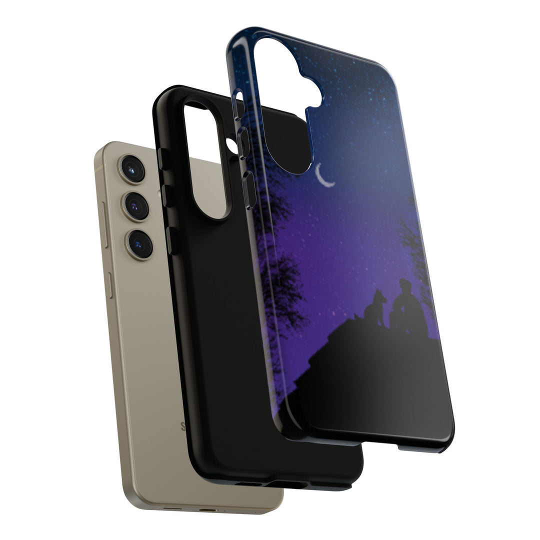 Starry Night Phone Case for Dog Lovers