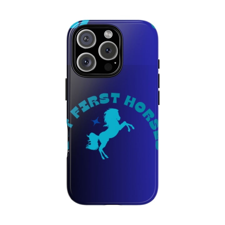 But First Horses Phone Case – Durable Tough Case for Horse Lovers