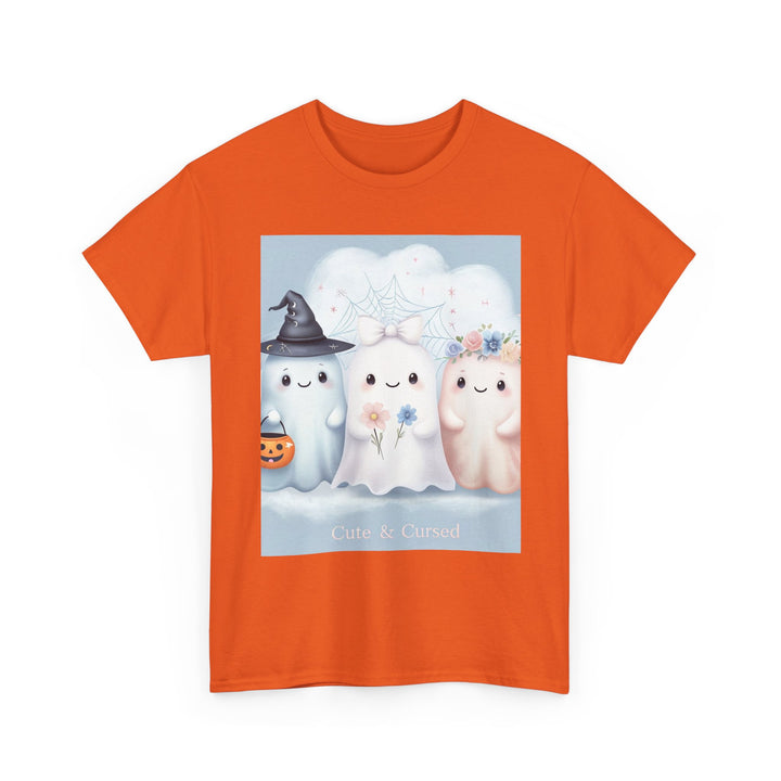 Cute Ghosts Unisex T-Shirt, Halloween Tee, Spooky Costume Shirt, Cute Kawaii Apparel, Gift for Ghost Lovers, Cozy Cotton Top