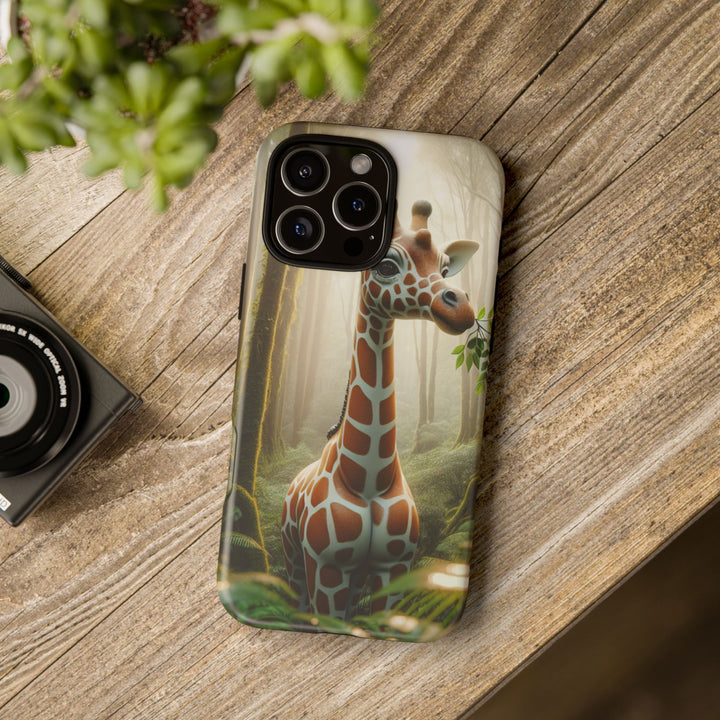 Giraffe Tough Phone Case - Cute Animal Design for Nature Lovers