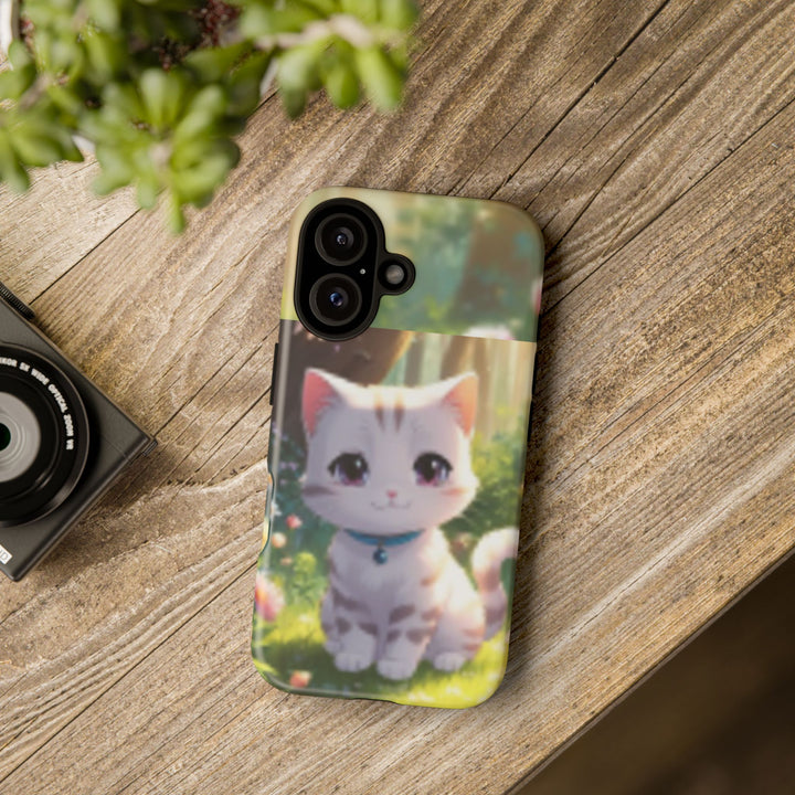 Cute Ai Cat Phone Case - Tough Protection with Floral Design for Cat Lovers