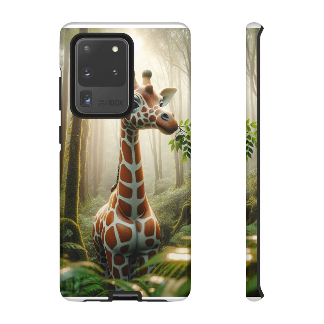 Giraffe Tough Phone Case - Cute Animal Design for Nature Lovers