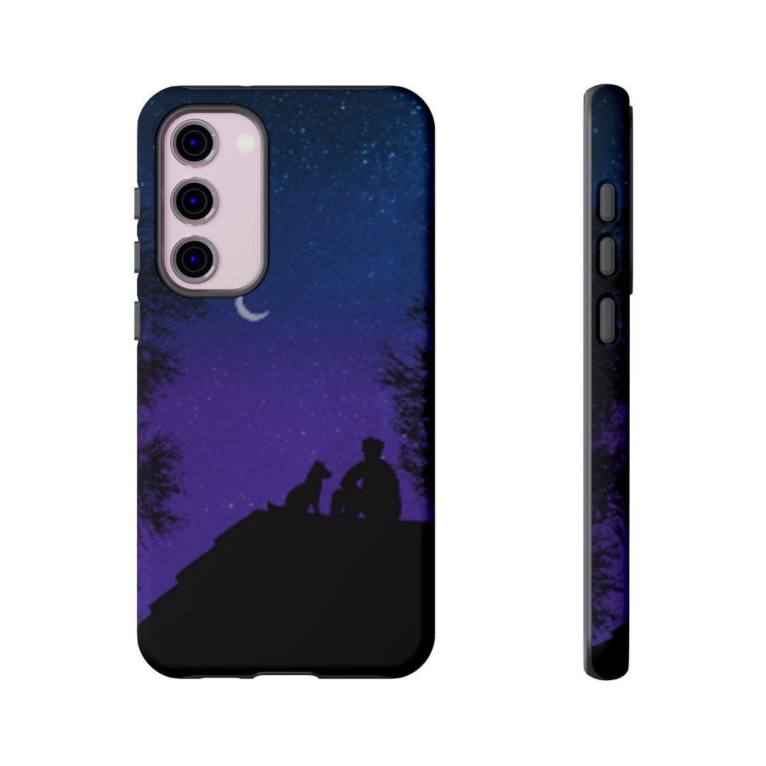 Starry Night Phone Case for Dog Lovers