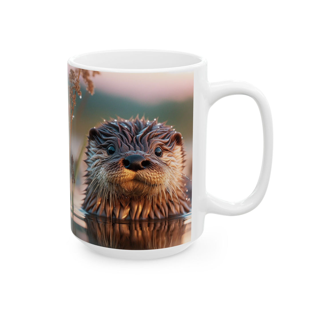 Adorable Otter Ceramic Mug – Perfect Gift for Animal Lovers