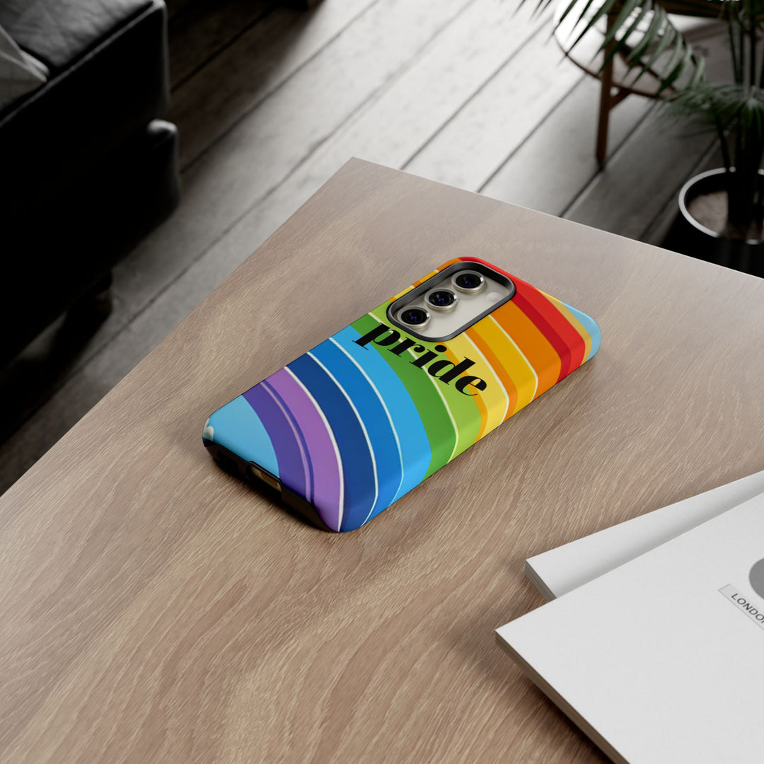 Pride Phone Case - Rainbow Gradient, LGBTQ+ Accessory, Colorful Phone Cover, Unique Gift for Pride Month, Phone Protection