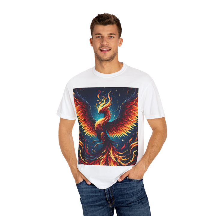 Phoenix Fire Unisex T-Shirt - Artistic Flame Design, Graphic Tee, Trendy Apparel, Gift for Art Lovers, Summer Fashion