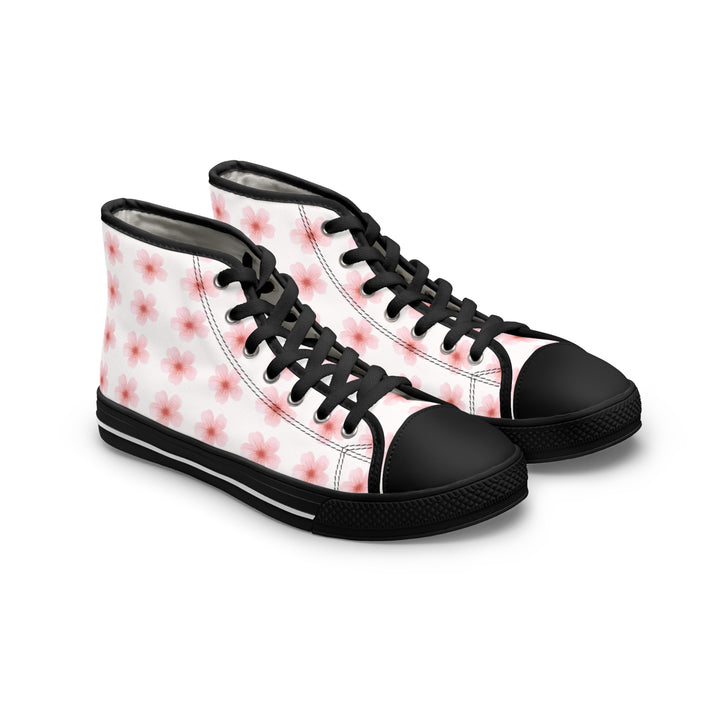 Floral Women's High Top Sneakers - Stylish Comfort for Everyday Wear