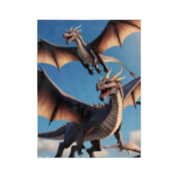 Fantasy Dragon Microfiber Blanket | Cozy Velveteen Throw for Kids and Adults