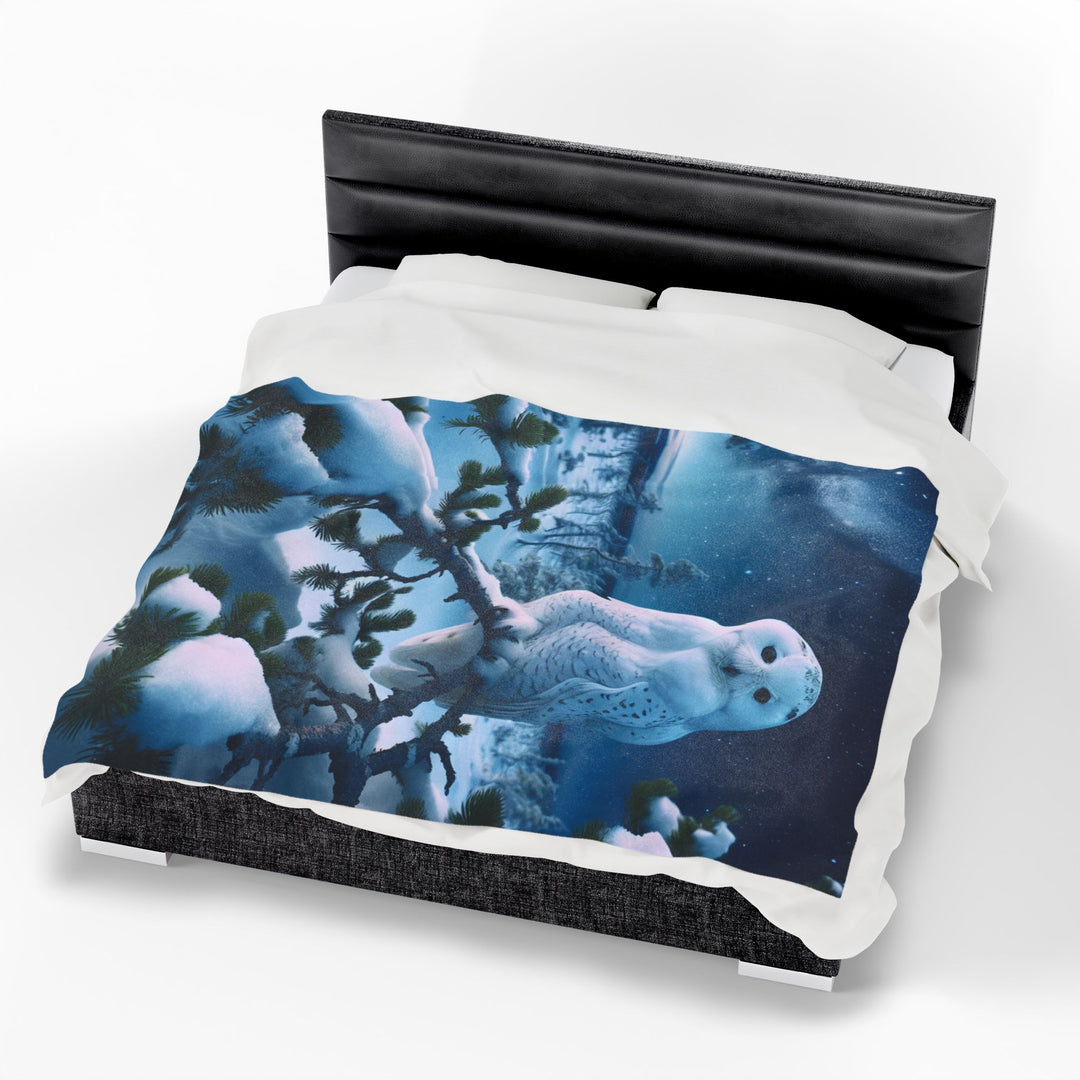 Velveteen Plush Blanket Owl Blanket