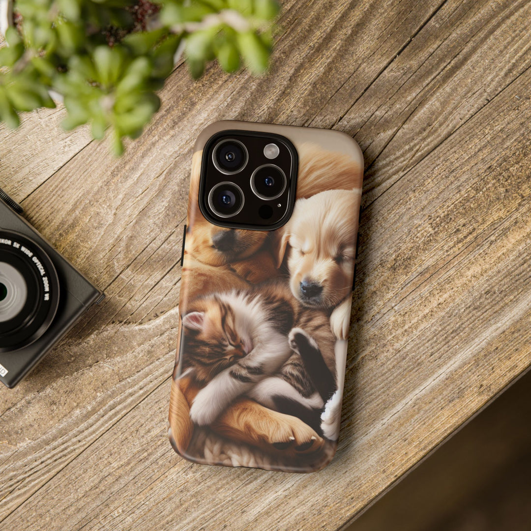 Cute Pets Phone Case - Adorable Dog and Cat Design for Animal Lovers