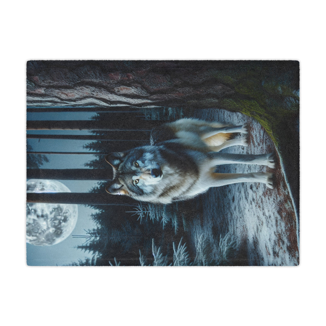 Wolf Forest Minky Blanket | Cozy Throw Blanket, Home Decor, Gift for Animal Lovers, Winter Warmth, Nature Blanket