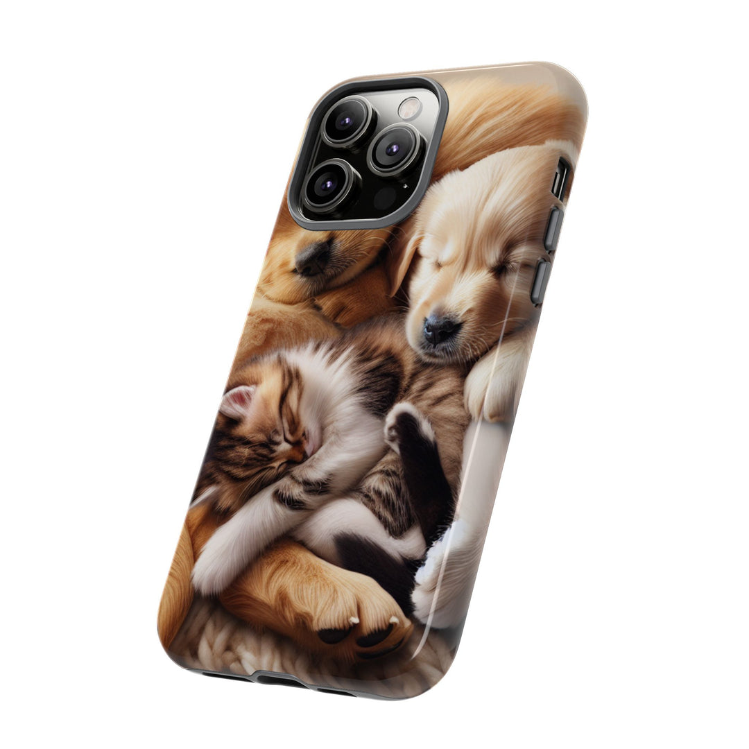 Cute Pets Phone Case - Adorable Dog and Cat Design for Animal Lovers