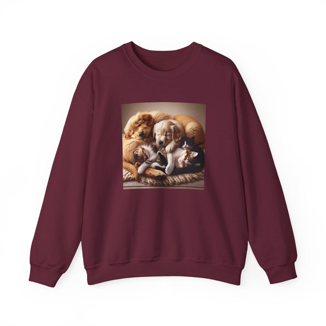 Cozy Pet Lovers' Crewneck Sweatshirt | Cute Dog Design | Gift for Animal Lovers | Comfy Pullover | Birthday or Holiday Gift