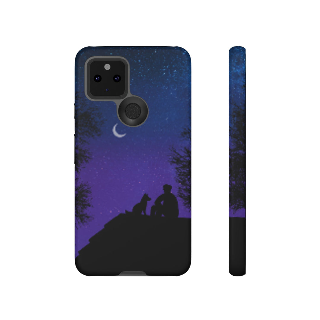 Starry Night Phone Case for Dog Lovers