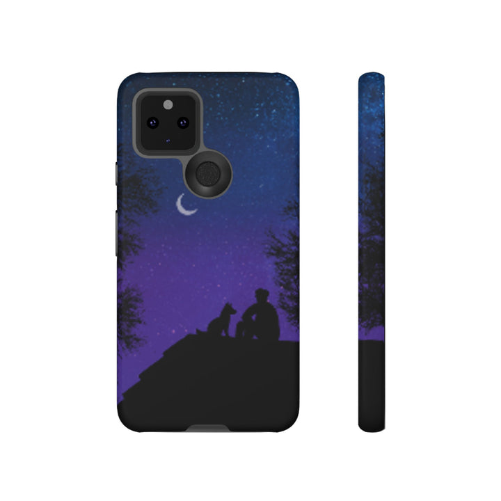 Starry Night Phone Case for Dog Lovers