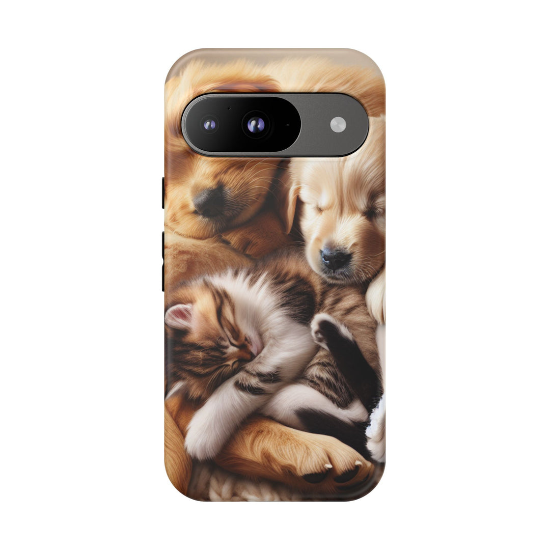 Cute Pets Phone Case - Adorable Dog and Cat Design for Animal Lovers