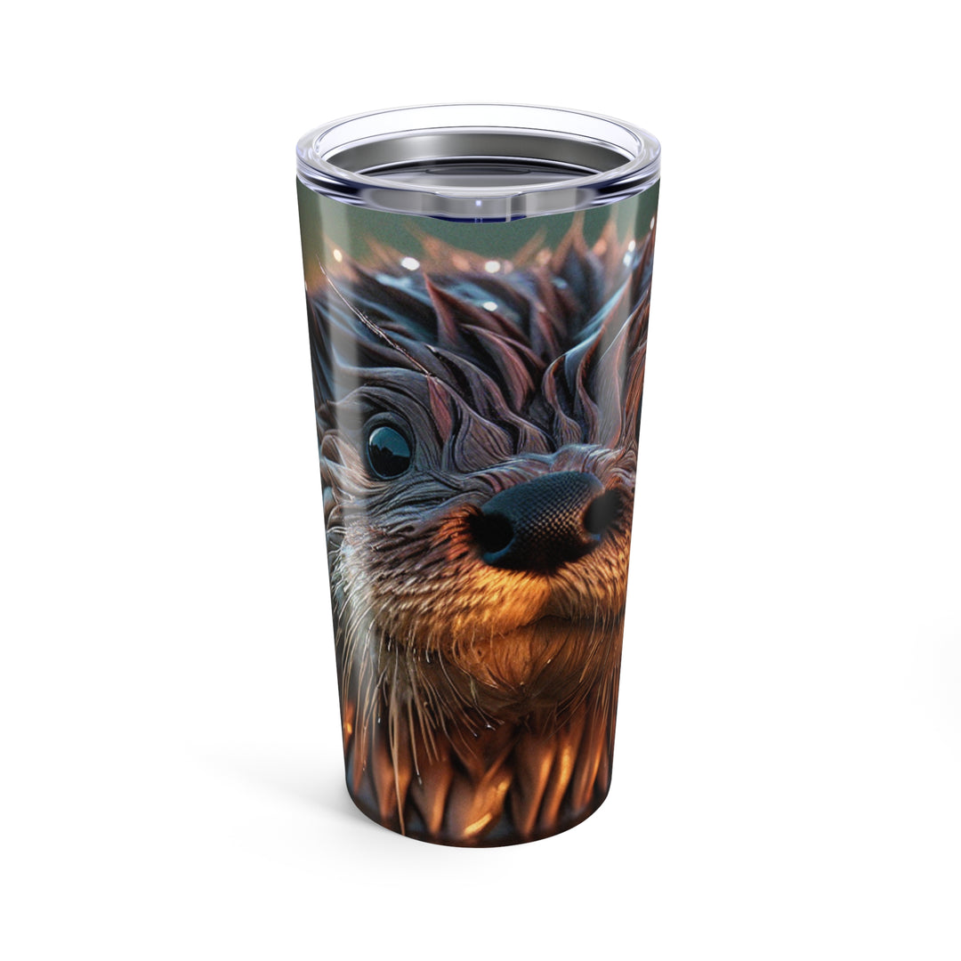 Cute Hedgehog Tumbler 20oz - Nature Inspired Travel Mug, Perfect Gift for Animal Lovers & Outdoor Enthusiasts