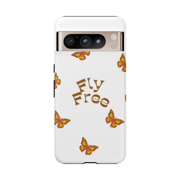 Stylish Phone Case | 'Fly Free' Butterfly Design | Unique Tough Cases