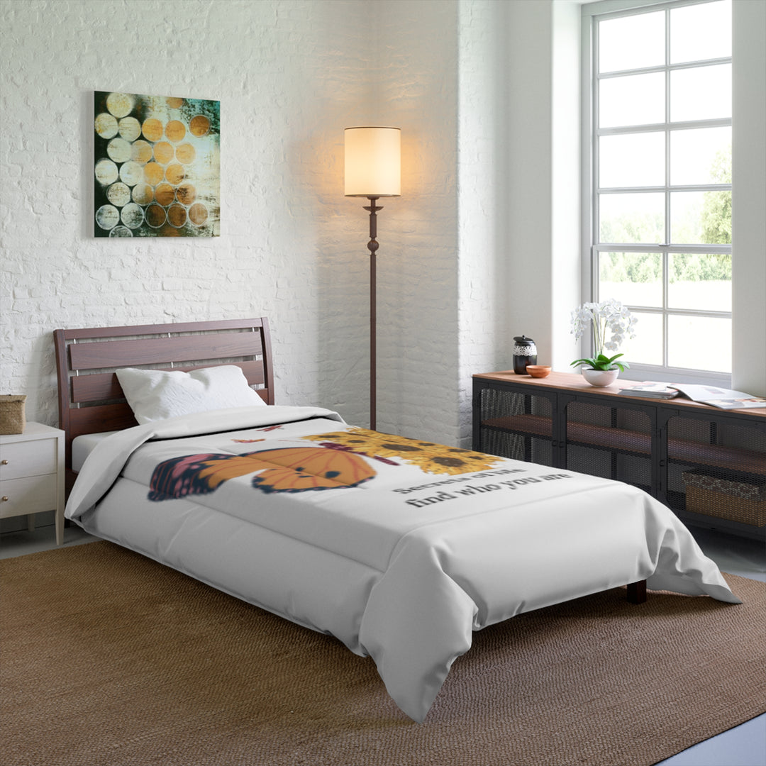 Butterfly Inspirational Comforter
