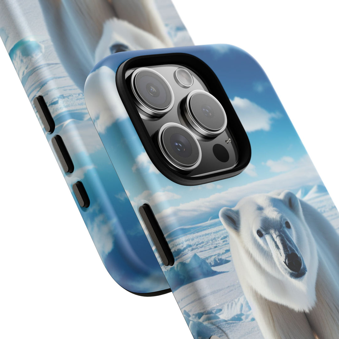 Polar Bear Tough Phone Case - Durable Protector with Arctic Design