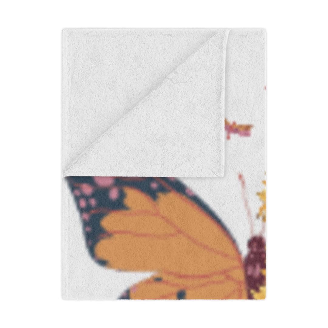 Inspirational Minky Blanket - 'Secrets of Life' Butterfly & Sunflowers Design