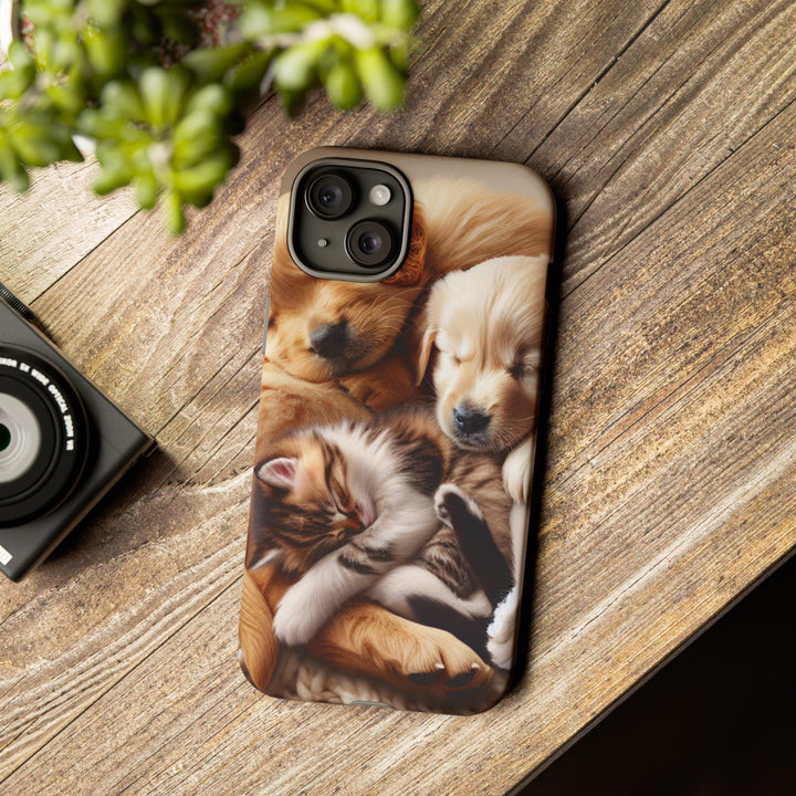Cute Pets Phone Case - Adorable Dog and Cat Design for Animal Lovers