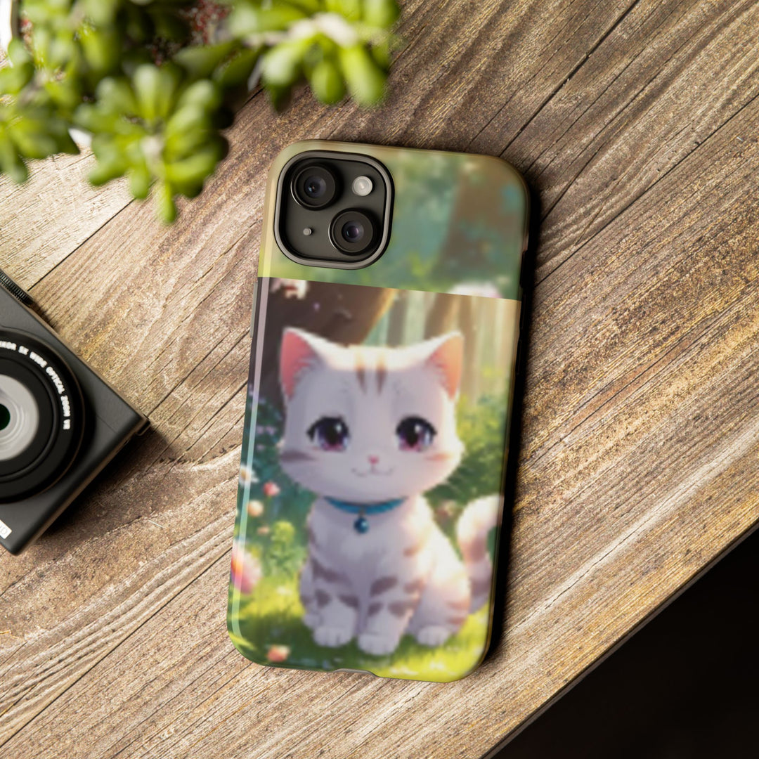Cute Ai Cat Phone Case - Tough Protection with Floral Design for Cat Lovers