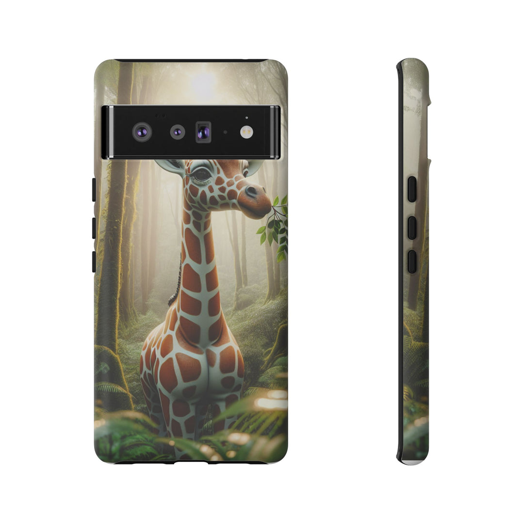 Giraffe Tough Phone Case - Cute Animal Design for Nature Lovers