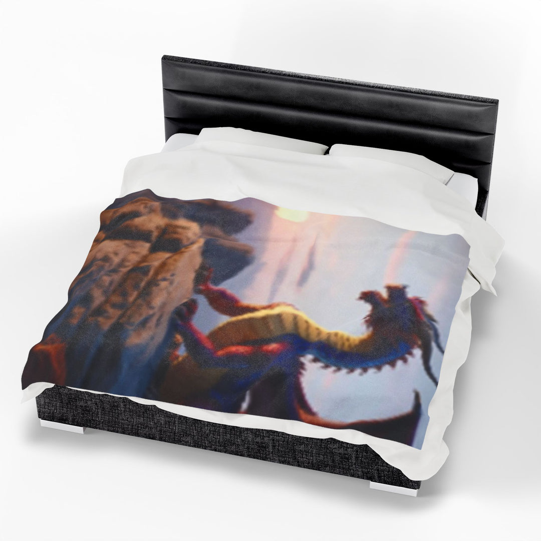 Velveteen Plush Blanket, dragon