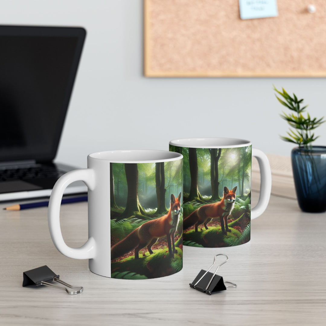 Fox Forest Ceramic Mug - Nature Lover Gift (11oz & 15oz)