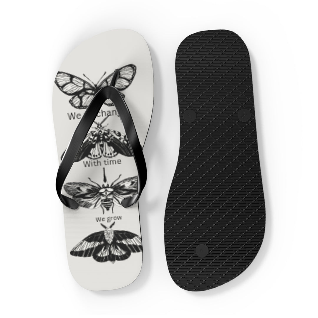 Inspirational Butterfly Flip Flops - Embrace Change and Growth