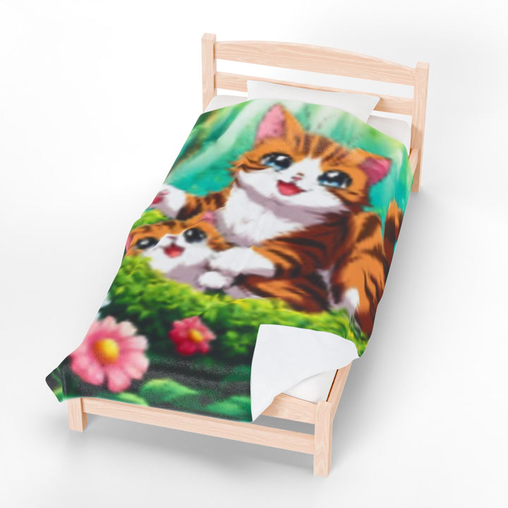 Plush Blanket - AI Cat Design