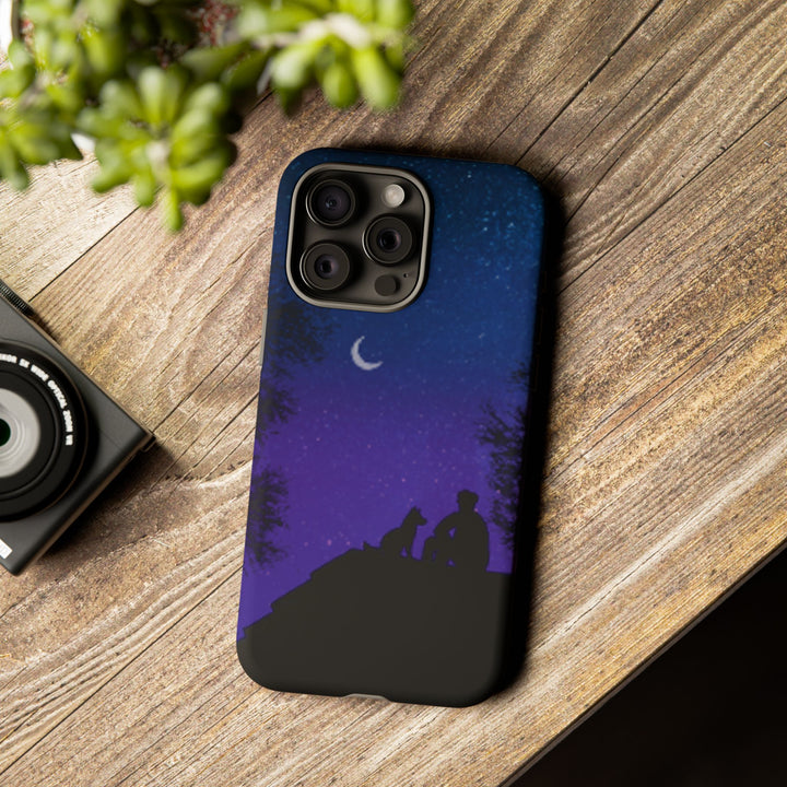 Starry Night Phone Case for Dog Lovers