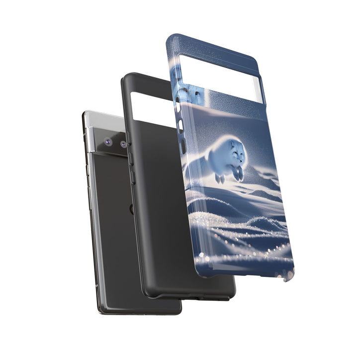 Cute Arctic Fox Phone Case – Tough Protective Cover for Animal Lovers