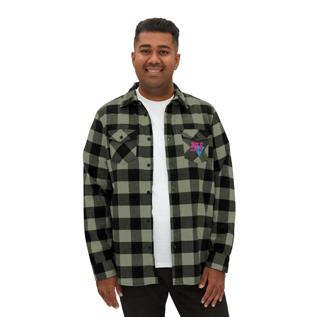80s Inspired Unisex Flannel Shirt - Retro Cozy Casual Wear
