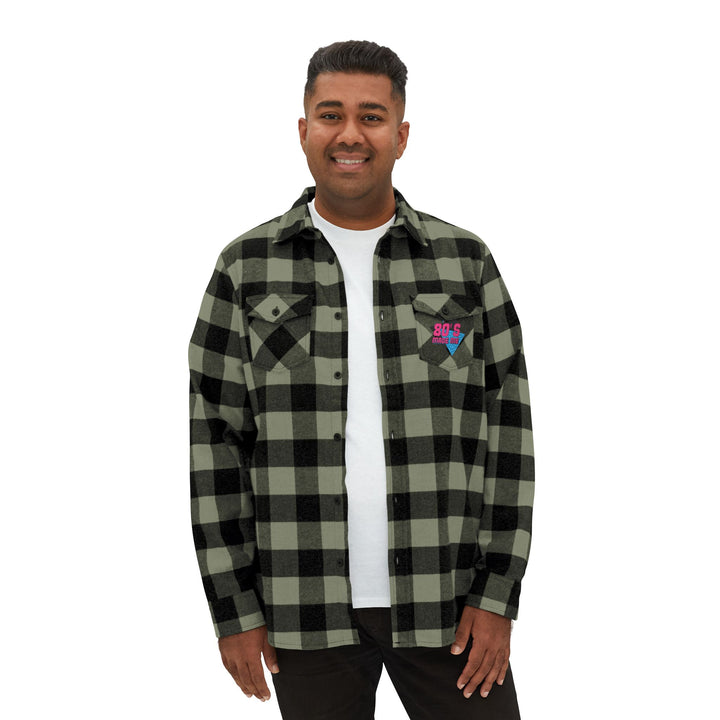 80s Inspired Unisex Flannel Shirt - Retro Cozy Casual Wear