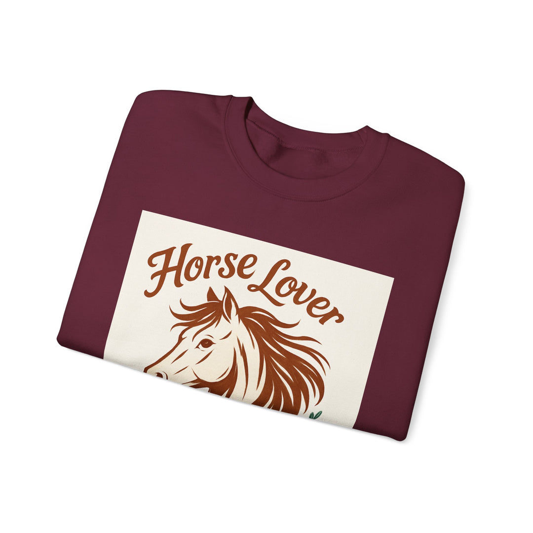 Cozy Horse Lover Sweatshirt, Equine Enthusiast Apparel, Perfect Gift for Equestrians, Casual Comfort, Horseback Riding Fashion