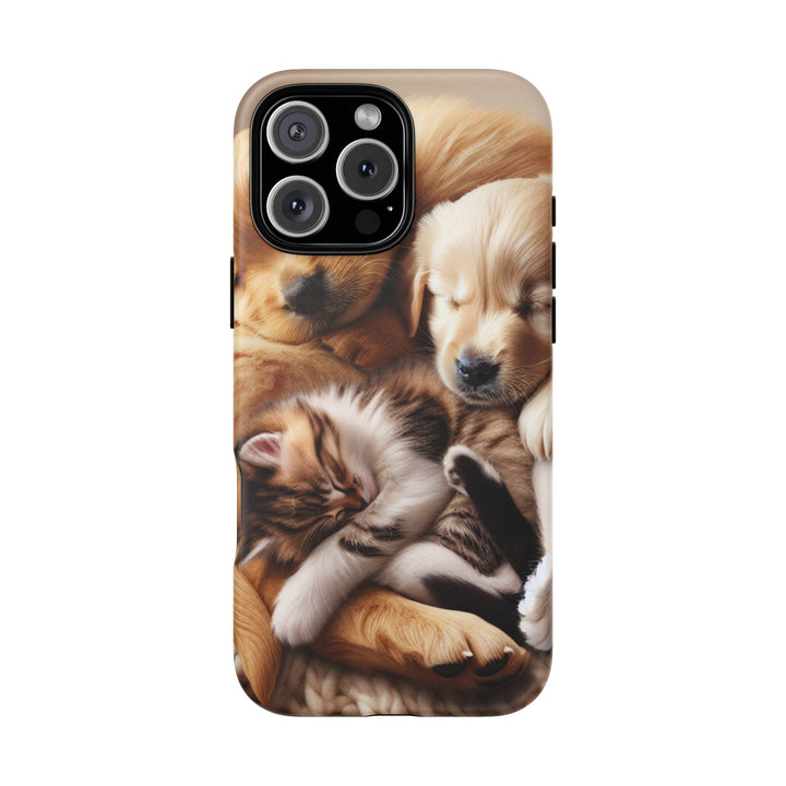 Cute Pets Phone Case - Adorable Dog and Cat Design for Animal Lovers