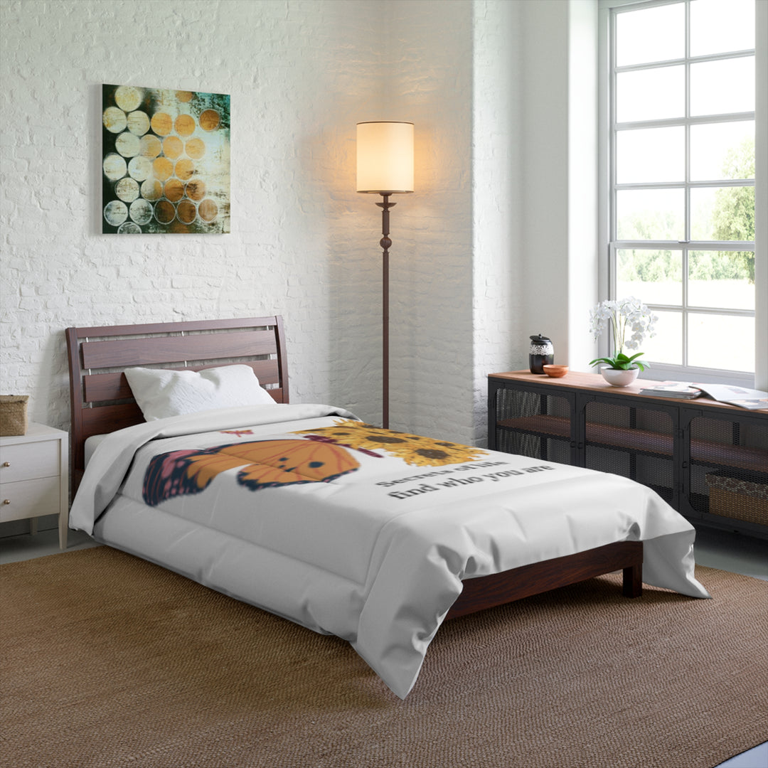 Butterfly Inspirational Comforter