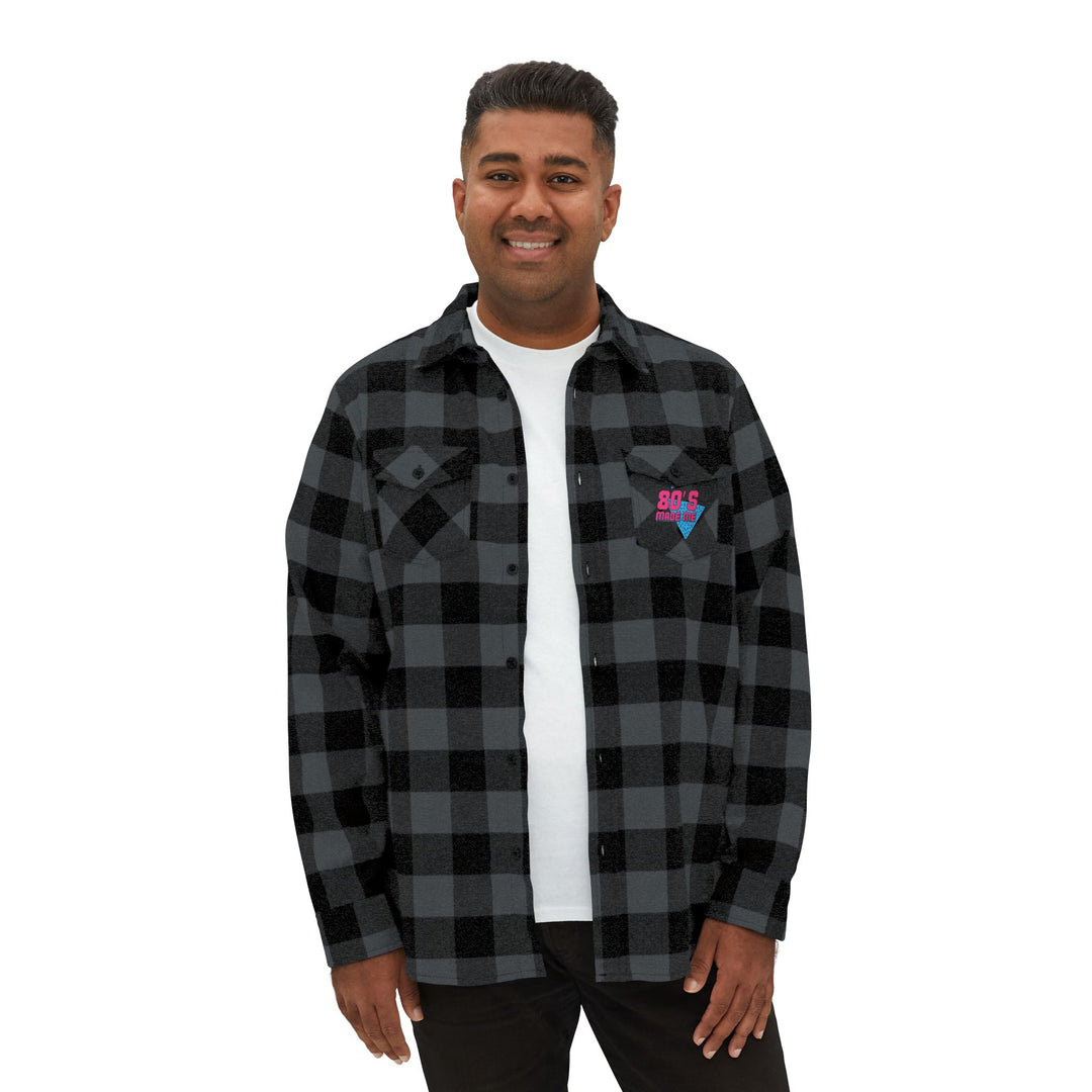 80s Inspired Unisex Flannel Shirt - Retro Cozy Casual Wear