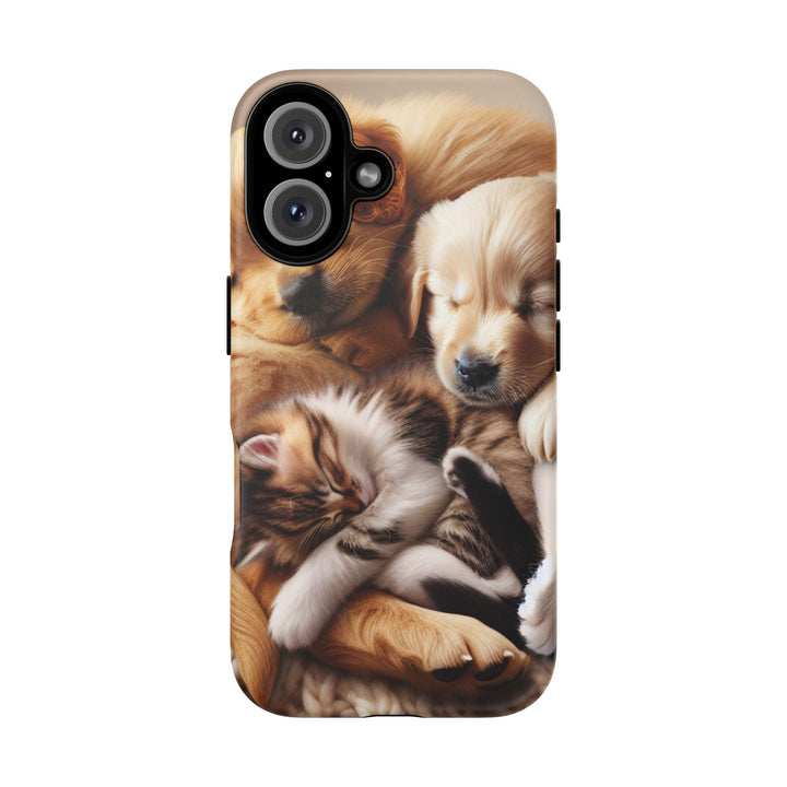 Cute Pets Phone Case - Adorable Dog and Cat Design for Animal Lovers