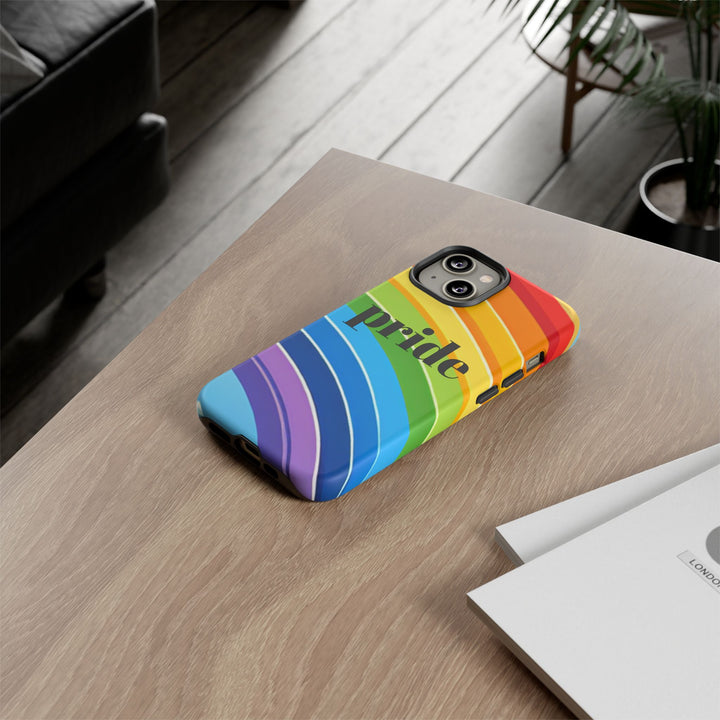 Pride Phone Case - Rainbow Gradient, LGBTQ+ Accessory, Colorful Phone Cover, Unique Gift for Pride Month, Phone Protection