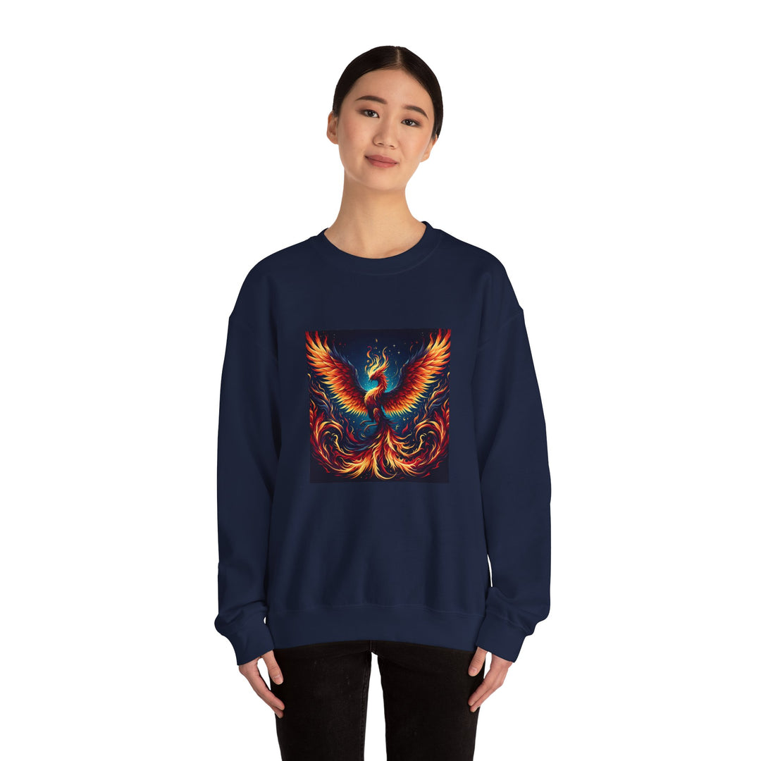 Fiery Phoenix Sweatshirt - Cozy Unisex Crewneck, Gift for Art Lovers